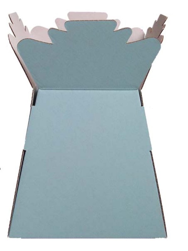 Picture of Box of 30 baby blue florist living florist vases,height-25cm